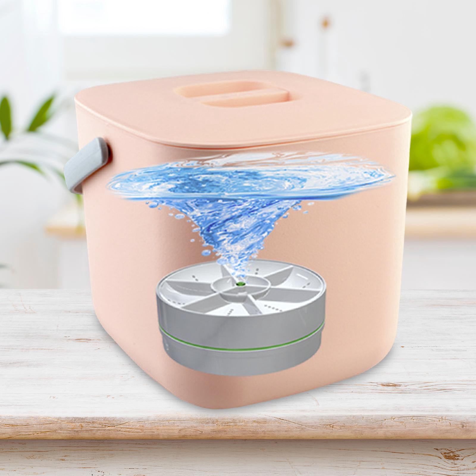 TISHITA Sink USB Dishwasher with bucket Mini Dishwasher Kitchen Auto Shutdown USB Powered Lightweight Sink Dish Washer Portable for Dorm Camping Travel White