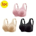 thumbnail image 2 of Breathable Cool Liftup Air Bra, 3 Pack Full Coverage Sports Bras Comfort Push-Up Padded Smoothing Wirefree Bra for Women, 2 of 9