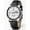 PU silver&white, variant on Poedagar Men's Chronograph Quartz Wristwatch, Black PU Leather Strap, Waterproof Luminous Function