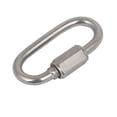 thumbnail image 1 of Ganchos de carabineros metálicos con cierre de tornillo ovalado rápido de Unique Bargains, cadena de 4 mm de grosor, 1 of 3