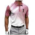 thumbnail image 2 of Zylanna Men's Polo Shirts, Short Sleeve Quick-Dry Moisture Wicking Casual Performance Tops for Golf Wine, 2 of 7