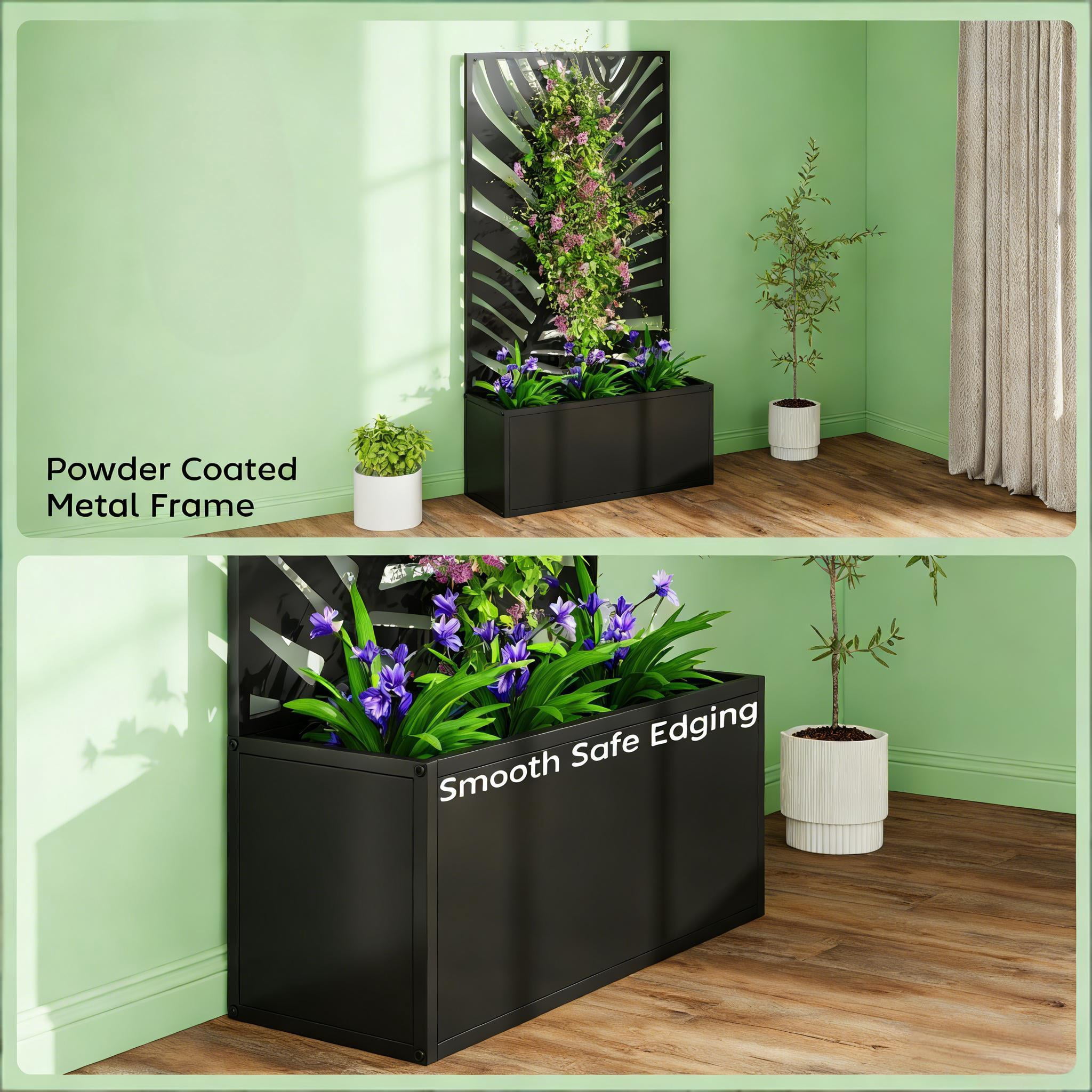 Freestanding Plant Bed Wall Mounted Flower Raised Garden Bed