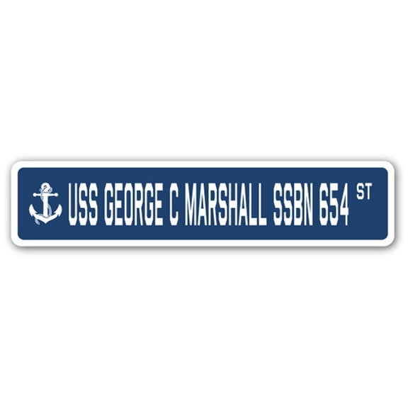 USS GEORGE C MARSHALL SSBN 654 Street Sign us navy ship veteran sailor gift