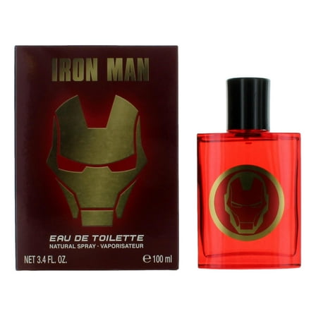 2pcs Pack Iron Man by Marvel, 3.4 oz EDT Spray for Men.