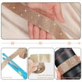 thumbnail image 2 of Eanloly 4 Rolls Self Adhesive Art & Craft Tape with 2 mm Rhinestones Strips Sticker(Champagne Gold), 2 of 6