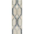 thumbnail image 1 of Surya BAN3390-268 Blue Banshee 3' X 8' Runner Wool Hand Tufted Geometric Area Rug, 1 of 7