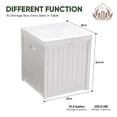 thumbnail image 6 of EHHLY Deck Box, 51 Gallon Package Bin Delivery Box for Outside Front Porch, Small Patio Outdoor Storage Boxes Waterproof, UV Resistant Plastic Resin Pool Storage Bins with lids, White, 6 of 9