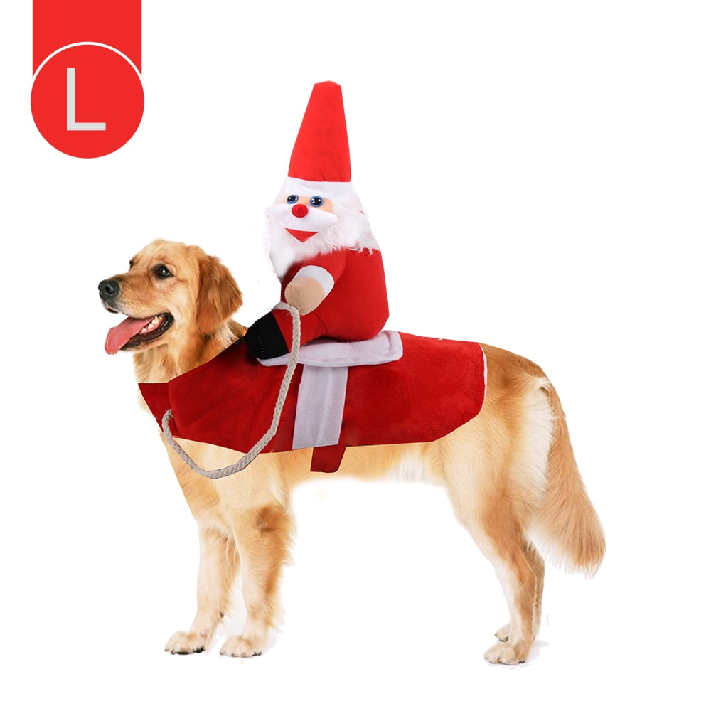 Christmas Dog Pet Clothes Santa Claus Dog Costumes Holiday Party