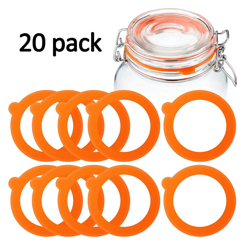 Kilner Replacement Rubber Seals for 4-Fl Oz Jars 3-1/4 x 3-1/4 Pack of 6