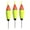 Green light, variant on Whaledi Pack of 3 Fishing Float Set EVA Lighted Bobbers with Bottom Connector