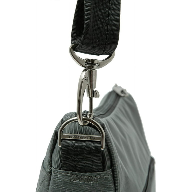 Travelon Anti-Theft Active Medium Crossbody-Charcoal Anti Travelon Anti-Theft Active Medium Crossbody-Charcoal Anti