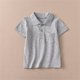thumbnail image 4 of Odeerbi Camisas de Golf de Niños Niñas Algodón Color Sólido Camisas de Tenis de Manga Corta Uniforme Escolar Con Bolsillo, 4 of 6