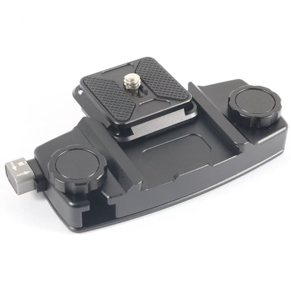 Backpack Camera Mount Clip with Quick Release Base for GoPro DJI Insta360 DSLR – Universal Aluminum Alloy Holder