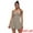 Beige, variant on Women's Tennis Dress with Built-in Bra Side Slit Slips Dresses L Brown