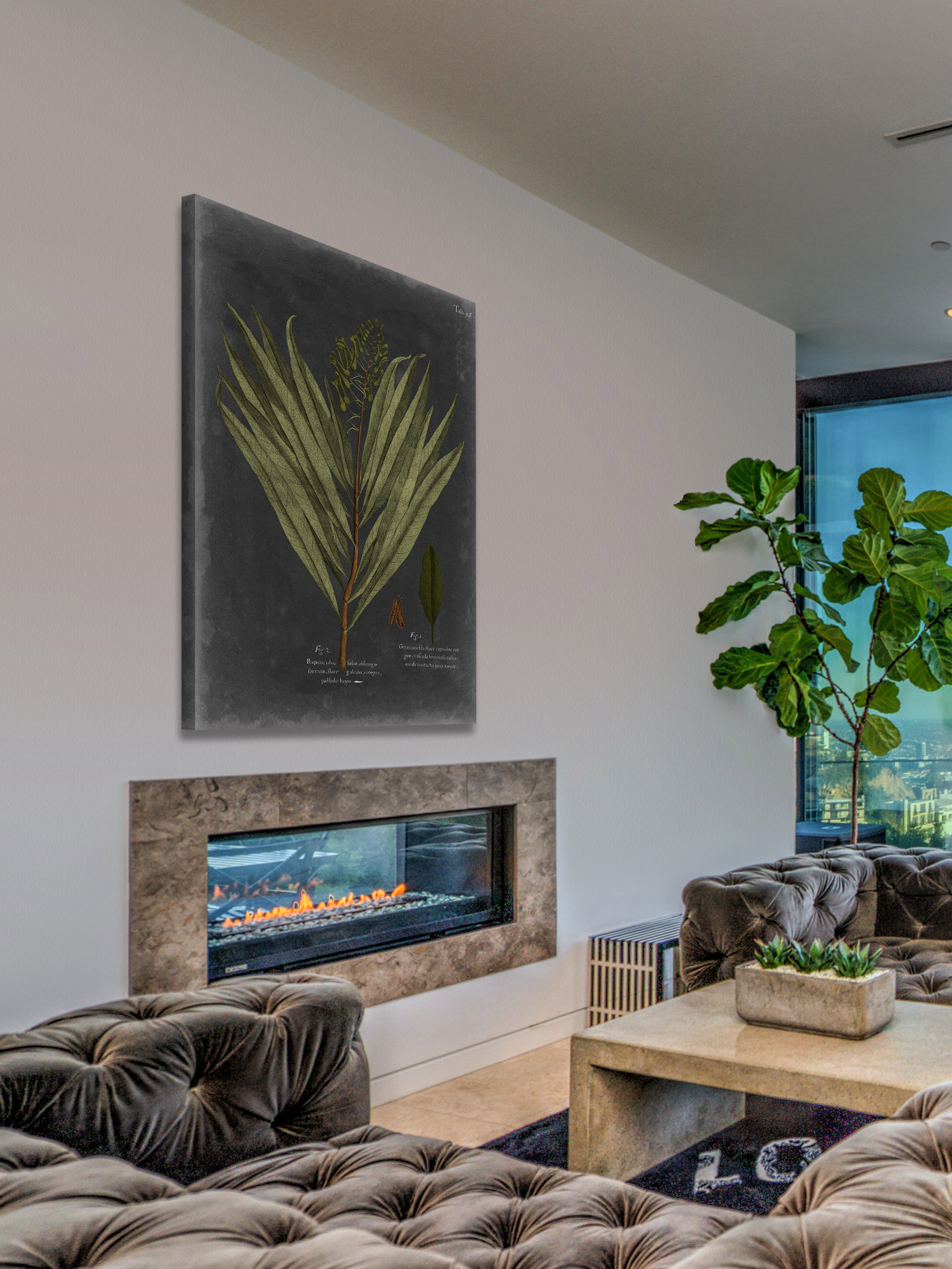 "Foliage Dramatique II" Painting Print on Wrapped Canvas