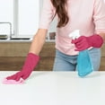 thumbnail image 3 of KAQ Reusable Rubber Cleaning Gloves: 4 Pairs Latex Free Non-Slip Household Kitchen Gloves for Washing Dishes, 3 of 7