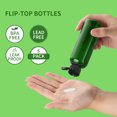 thumbnail image 3 of LISAPACK 3.4Oz Travel Bottles with Flip Cap (5 Pcs) Empty Dispenser Container for Travel Size Cosmetics (100ml, Green), 3 of 7