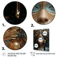 thumbnail image 3 of Designart "Aura of Goddess Gold and Black Woman III" Fashion Canvas Wall Art - Glam Gold Woman Goddess Entryway Wall Art, 3 of 6