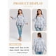 thumbnail image 3 of Blusa Eytino para mujer, talla grande, bohemio, floral, gasa, 3X, blanca, 3 of 6