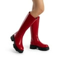 thumbnail image 6 of DREAM PAIRS Knee High Boots, Comfortable Chunky Platform Round-Toe Side Zip Boots for Women, 6 of 7