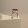 thumbnail image 3 of Natural Certifed Oval Shape Red Colour Ruby Gemstone Handamde Ring For Woman And Men Birthstone Gift Ring Wedding Ring, 3 of 3
