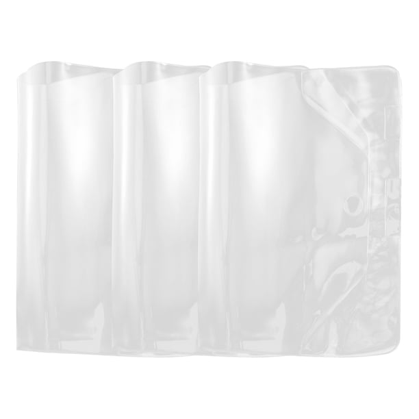 BRIGHTFUFU 3 fundas de plástico transparentes para libros, antiagua, para protegerlos.