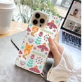 thumbnail image 1 of ¡Protege tu iPhone con estilo con un divertido protector de teléfono plateado mate de doble capa con diseño de dibujos animados!, 1 of 3