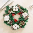 thumbnail image 5 of 30CM Christmas Garlands Xmas Wreath Ornaments Christmas Pendants Wall Hanging Door Christmas Decor For Home New Year, 5 of 5