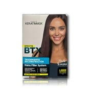 Keratimask BTX Brazilian Hair Reconstruction Treatment with Keratin, Hyaluronic Acid and Organic Coconut Oil - For Damaged, Brittle and Weak Hair