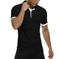 thumbnail image 5 of HAOMEILI Men's Short/Long Sleeve Polo Shirts Casual Slim Fit Basic Designed Cotton Shirt Tops, 5 of 6