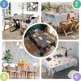 thumbnail image 4 of Patterned Pumpkins Halloween Pattern Rectangle Tablecloth 60"x84",Waterproof Polyester Rectangle Table Cloth, Wipeable Spillproof Polyester Tablecloth for Dining, Camping, Indoor and Outdoor, 4 of 5