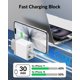 thumbnail image 3 of Adaptador de enchufe de viaje USINFLY Cargador USB C europeo de 40 W y 4 puertos, 3 of 7
