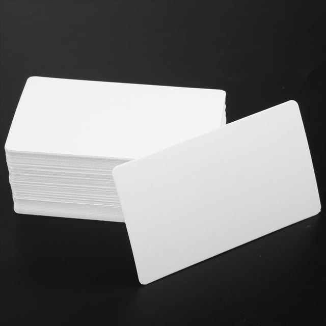 Blank White Cardboard paper Tarjeta de Mensaje Tarjetas Visita Word Regalo DIY Acerca 100 piezas ()