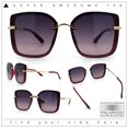 thumbnail image 2 of Polarized Womens 90s Glamour Butterfly Designer Sunglasses Burgundy - Smoke, 2 of 8