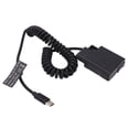 thumbnail image 1 of Adaptador de corriente tipo C con acoplador de CC ENEL14 y decodificación completa para batería ficticia para Nikon D5600 y D5500, 1 of 14