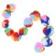 thumbnail image 2 of 40 bolas de juguete para gatos, lindas bolas de juguete de colores arcoíris para gatos, divertidas bolas peludas para gatitos., 2 of 6