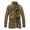 Khaki, variant on Wyobmus Mens Vintage Leather Jacket Solid Color Full Zip Windproof Motorcycle Jacket Long Sleeve Hoodless Outwear Coat Coffee