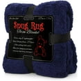 thumbnail image 1 of Special Edition Luxury Sherpa Fleece Throw Blanket (Navy Blue), 1 of 8