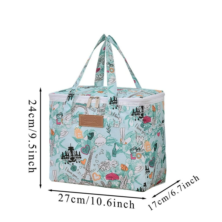 Thirty One Large Picnic Thermal Tote Thermal Insulation Lunch Bag Outdoor Camping Picnic Tote Bag Food Storage Box Walmart