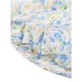 thumbnail image 6 of Allegra K Women's Floral Elastic High Waist A-Line Mini Short Skirts, 6 of 6