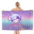 thumbnail image 1 of aphmu cat (3) Toalla de playa de secado rápido con diseño temático, regalo para mujeres y niñas, ideal para cumpleaños, fans, amantes de la música, uso en la playa o al aire libre, 78 × 150 cm, 1 of 6