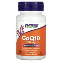 Now Foods CoQ10 Softgels, 100 Mg, 50 Ct