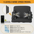 thumbnail image 3 of MOPHOTO Stadium Seat for Bleachers with Back Support, Breathable Linen-Blend Fabric, Extra Wide Padded Cushion, Reclining Positions, Foldable Portable Chair for Tailgating, 3 of 9