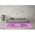 thumbnail image 3 of Ahgly Company Indoor Round Medallion Pink Traditional Area Rugs, 8' Round, 3 of 4