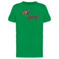 thumbnail image 1 of Adorable Happy Dachshund Cartoon Tee Men's -Image by Shutterstock, 1 of 1