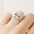 thumbnail image 6 of K-KED 5ct Oval Cut Engagement Ring for Women Shiny Cubic Zirconia 925 Sterling Silver, 6 of 9