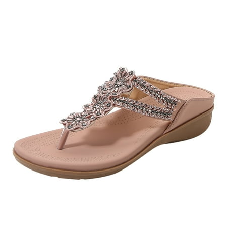 

HSMQHJWE Womens Sandals Wedge Wedge Sandals For Women Breathable Leisure Thick-Soled Shoes Outdoor Fashion Casual Women S Slippers Women S Wedges Women Boots Wedges
