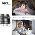 thumbnail image 3 of Meike 25mm f/1.8 Large Aperture Wide Angle Lens Manual Focus Lens for Sony Mirrorless Emount Cameras, 3 of 7