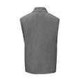thumbnail image 4 of LISTHA Mens Tank Tops Summer Henley Workout Sleeveless Solid T-Shirt Vintage Casual Gym 2025 Polo Shirt Gray XL, 4 of 4