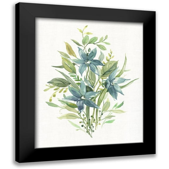 Robinson, Carol 12x14 Black Modern Framed Museum Art Print Titled - Greenery I